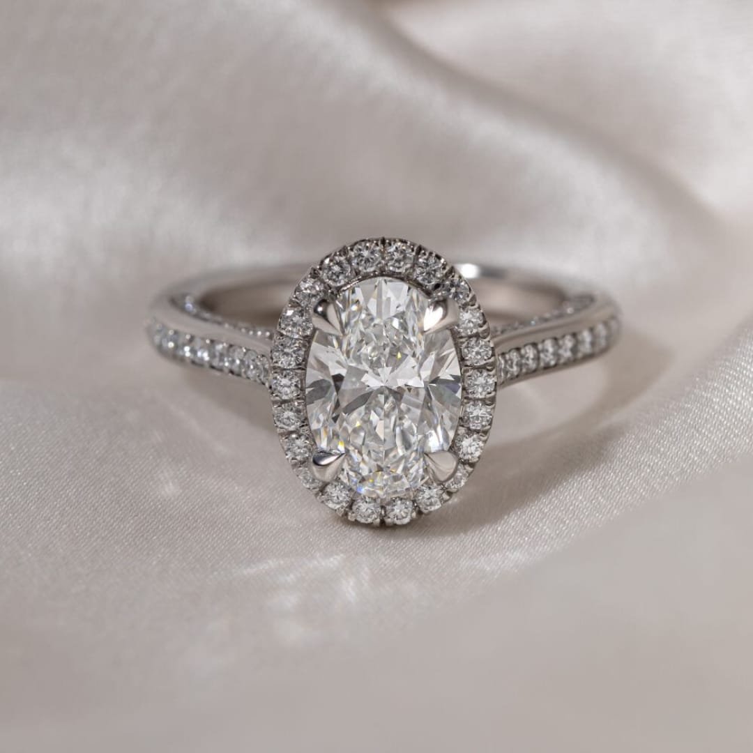 The Mysterious Majesty of Diamond Hidden Halo Engagement Ring