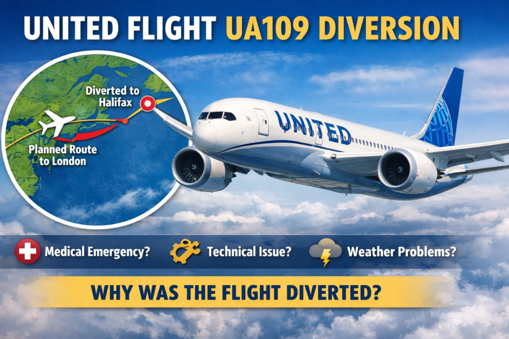 United Flight UA109 Diversion