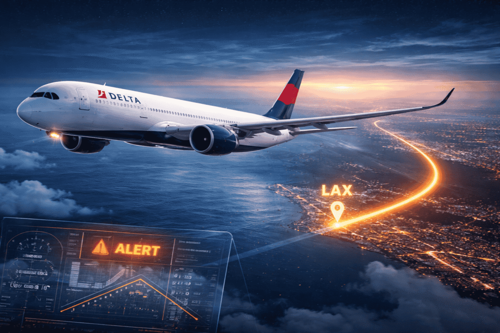 Delta Flight DL275 Diverted LAX